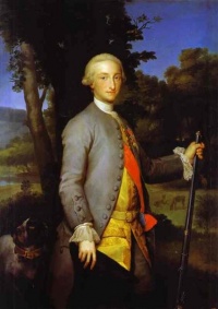 Retrato de Carlos IV, por Anton Raphael Mengs