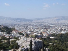 Panorámica de Atenas desde la Acrópolis